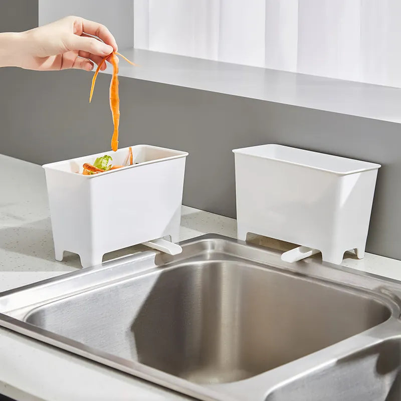 Kitchen Sink Drain Trash Can Food Meal Residue Filter Removable And Washable Drainage Desktop Kitchen Waste Trash Can