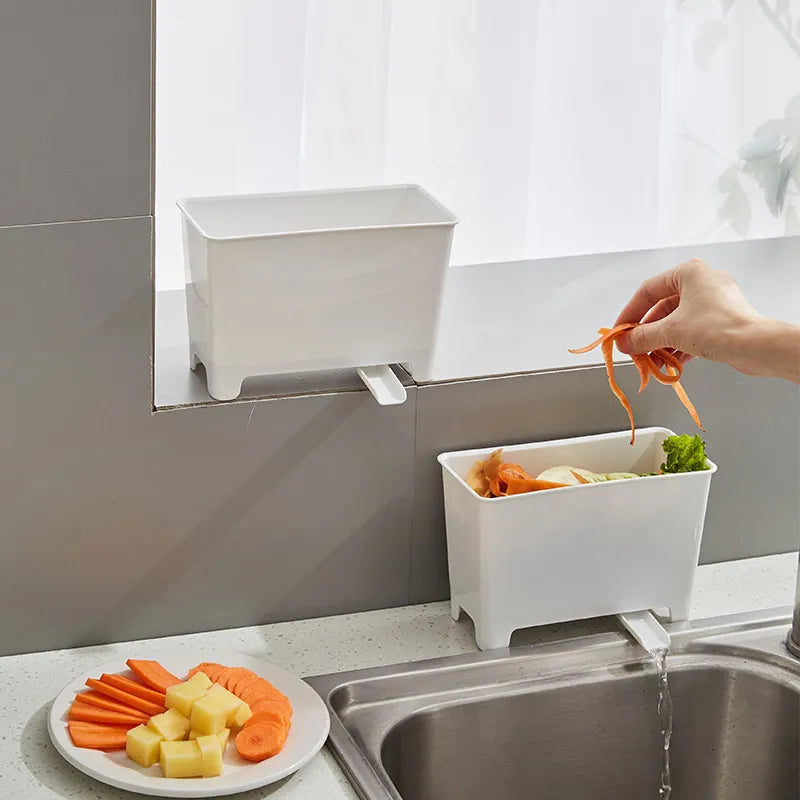 Kitchen Sink Drain Trash Can Food Meal Residue Filter Removable And Washable Drainage Desktop Kitchen Waste Trash Can