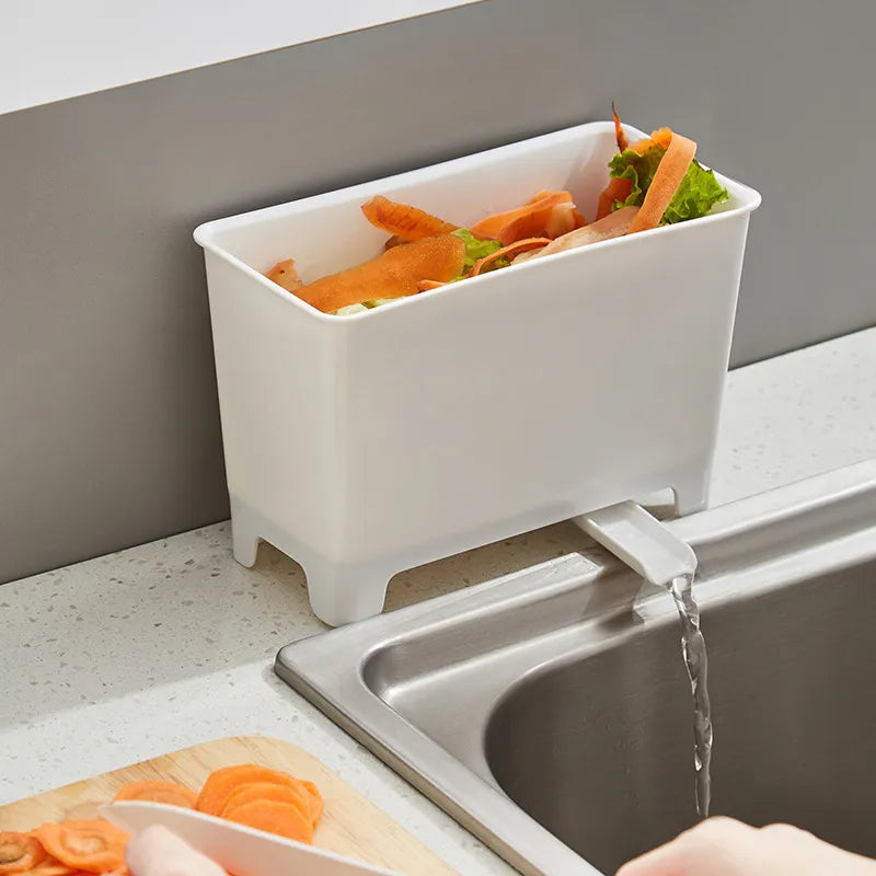 Kitchen Sink Drain Trash Can Food Meal Residue Filter Removable And Washable Drainage Desktop Kitchen Waste Trash Can